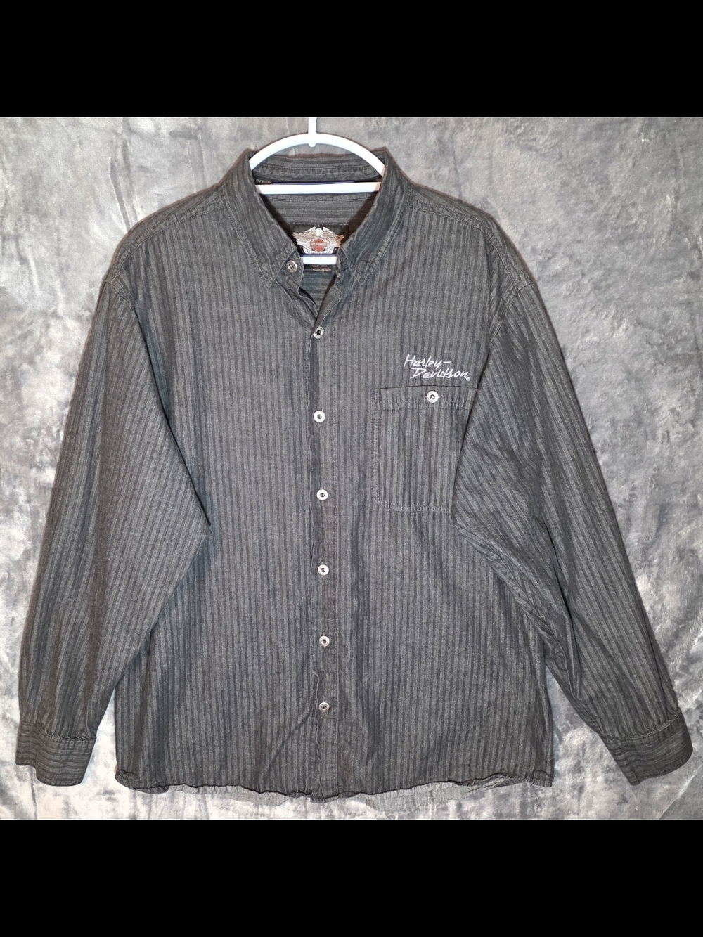 Harley-Davidson Black and White Eagle Logo Shirt